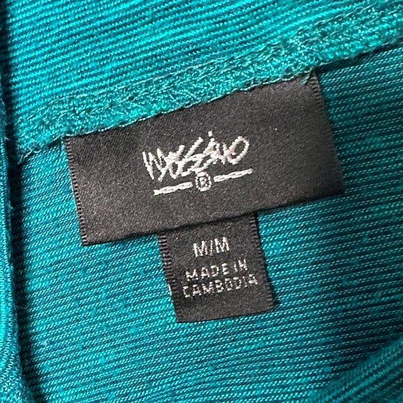 Mossimo Women's Teal High-Low Dress M Rayon/Polyester/Spandex Blend Chic & Comfy - Picture 5 of 9